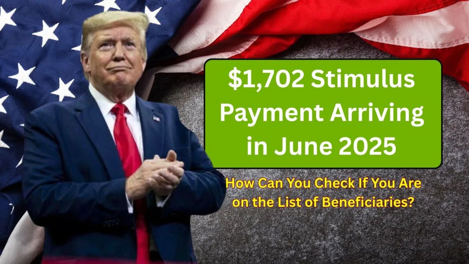 $1,702 Stimulus Payment in June 2025