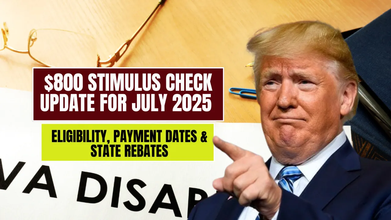 $800 Stimulus Check July 2025 For Everyone: Eligibility, Payment Dates & State Rebates