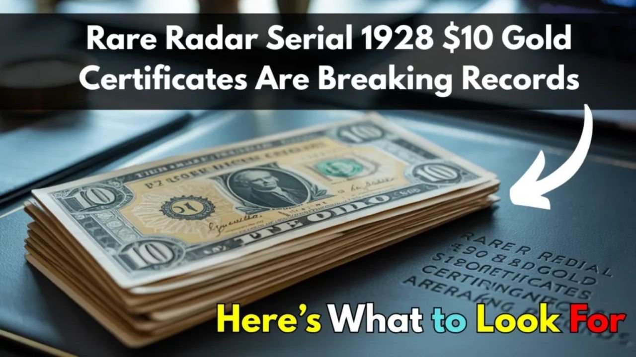 Discover the Value of Rare 1928 $10 Gold Certificates with Radar Serial Numbers